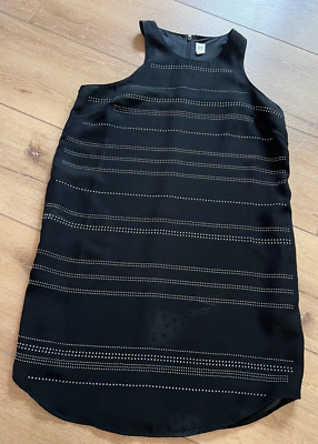 Ladies GAP Black Sleeveless Lined Summer Dress (MED)
