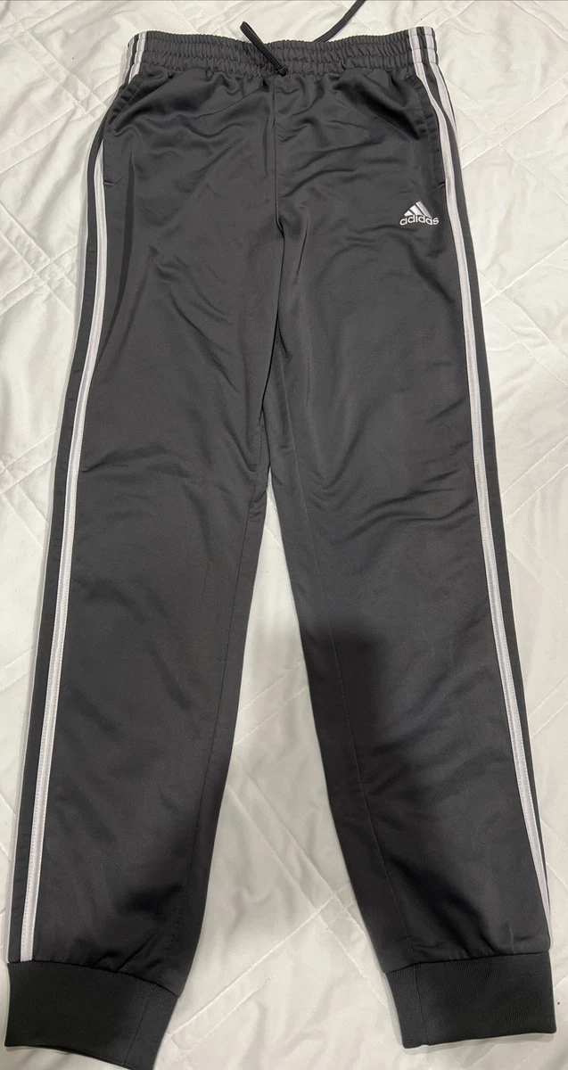 Adidas Boys girls Youth Size XL 18 20 Fleece Jogger Pants Gray 3