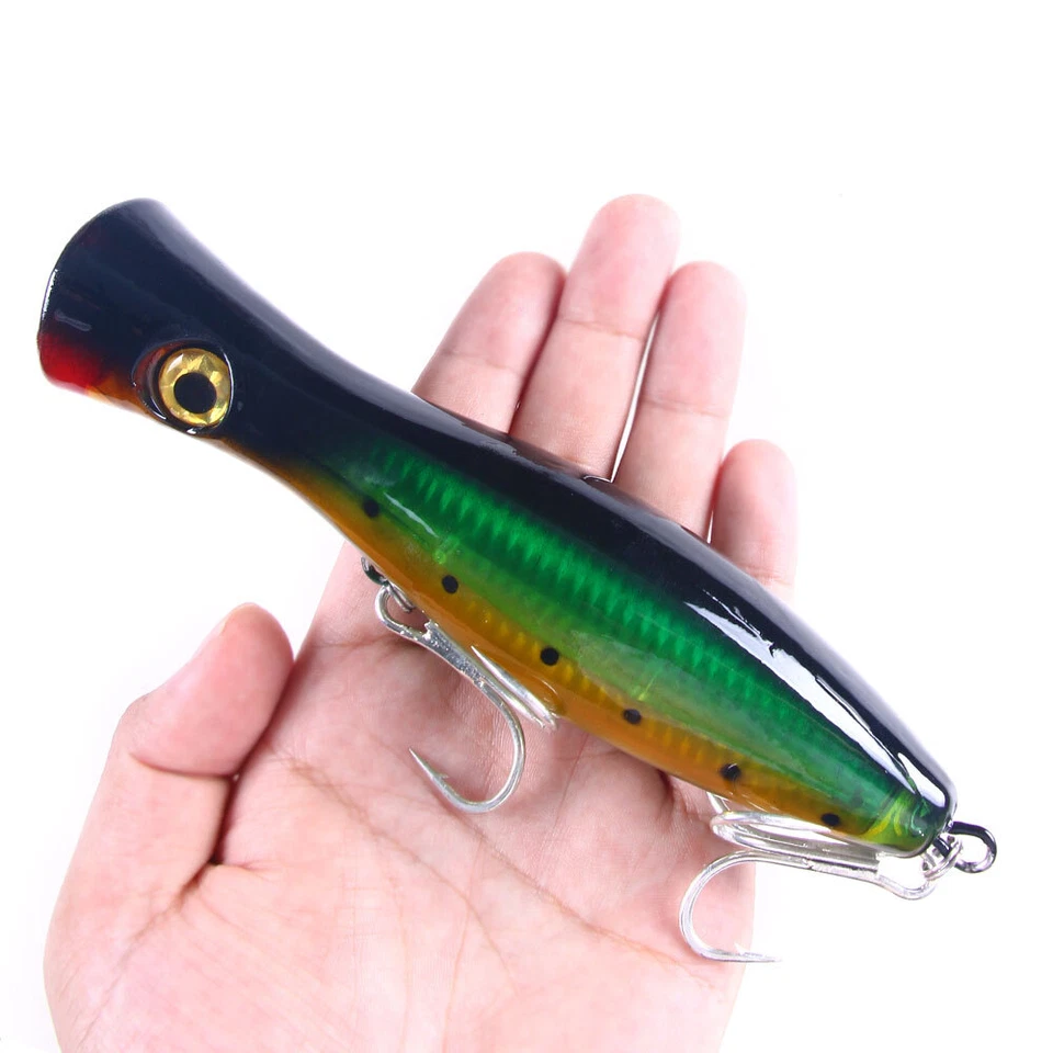 6 Stück 17cm/83g Topwater Großer Popper Lures Köder Angeln Kunstköder Wobbler - Bild 2 von 4
