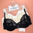 Ex Highstreet Womens 3 Pack Black, White, Beige Non Padded Lace Bras -All Sizes