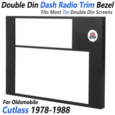 Double Din Dash Radio Trim Bezel Mount For 78-88 Cutlass 7" Double Din Screens