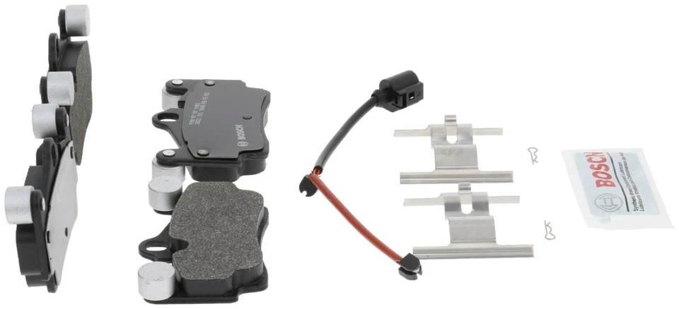 Juego de pastillas de freno traseras con sensor Bosch para Porsche Cayenne VW Touareg Audi Q7 Foto 4 de 4