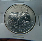 .999 Fine 1oz Silver 2013 Canada Deer Round Art  #1878