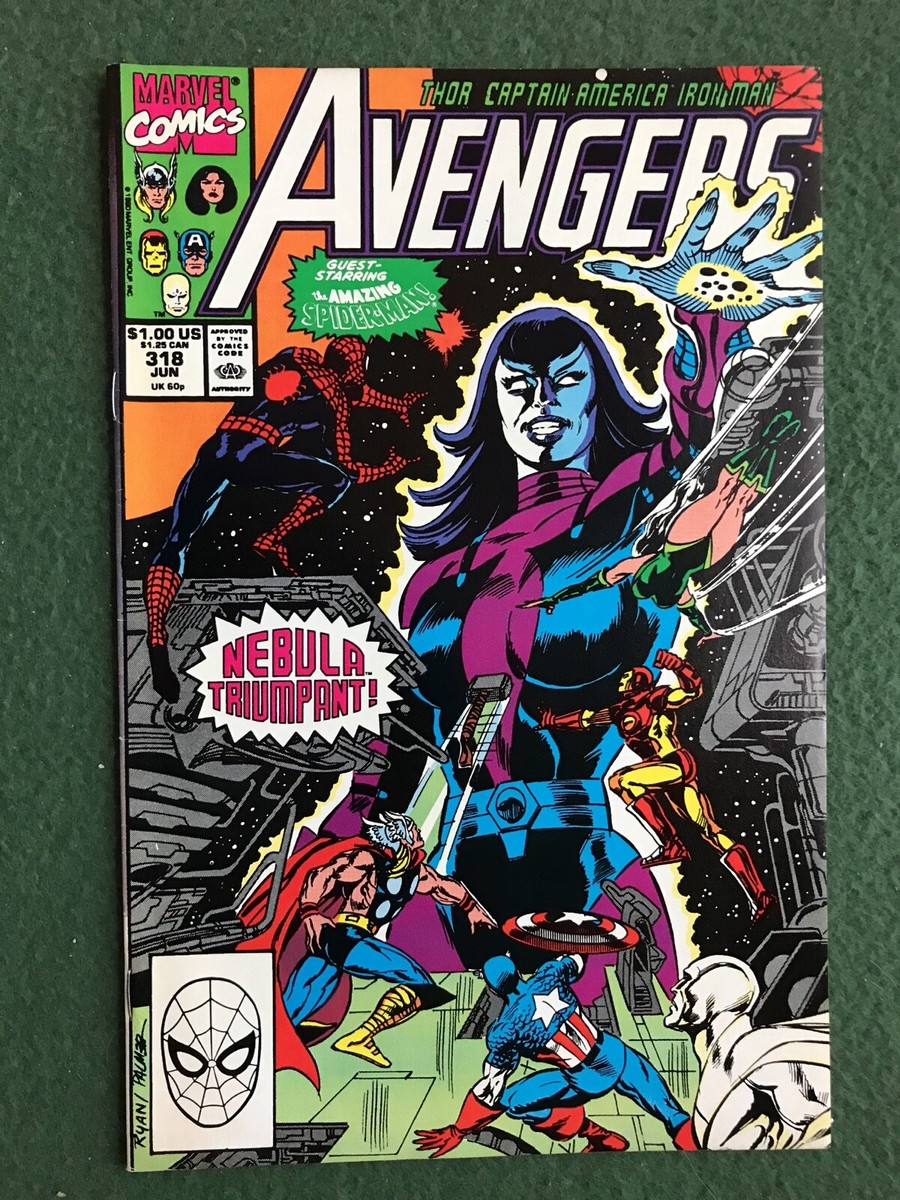 Avengers #318 Marvel Comics Copper Age Captain America Spider-Man
