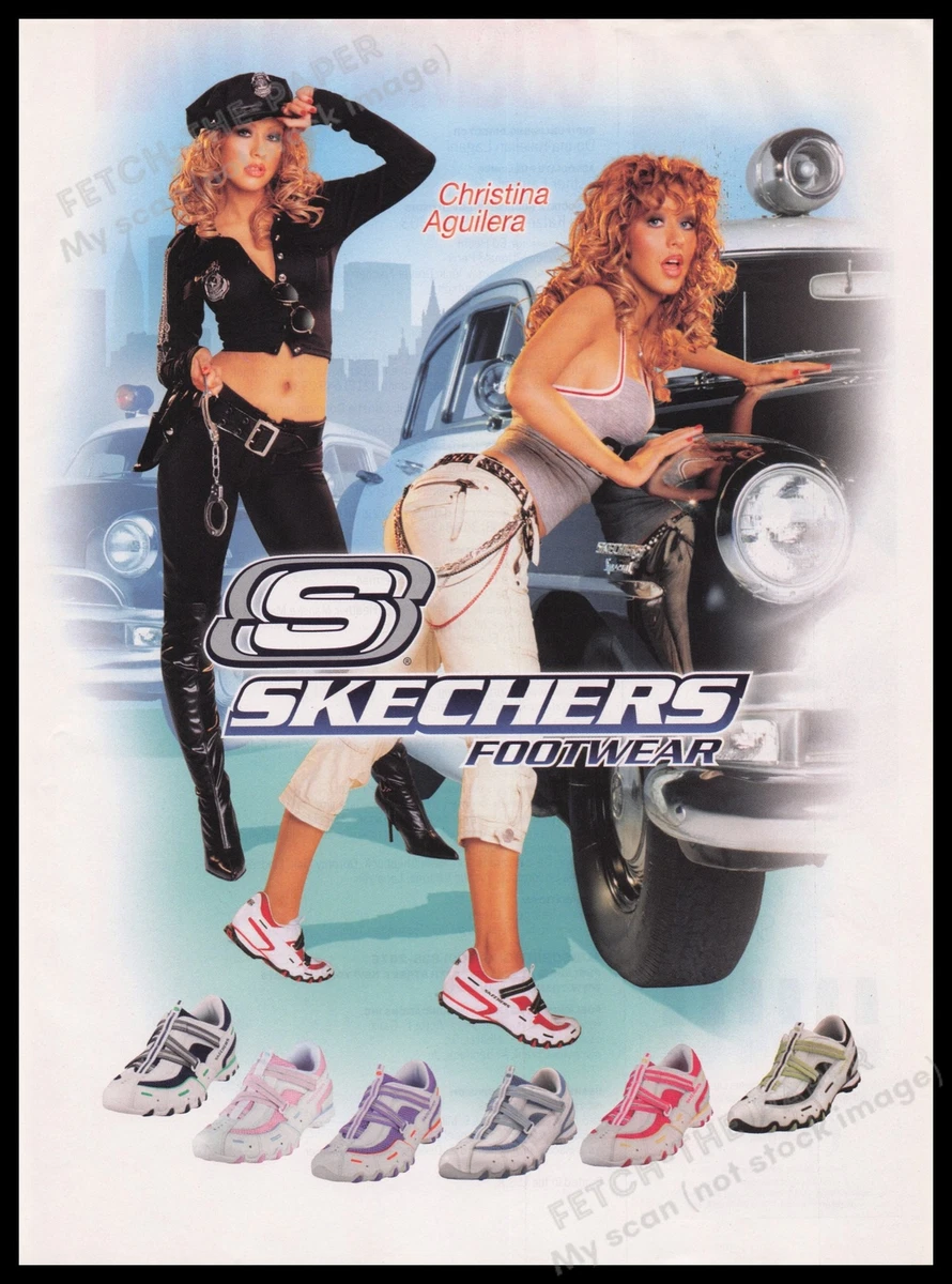 Monica Blikkenslager Slagskib Skechers Shoes 2000s Print Advertisement Ad 2005 Christina Aguilera | eBay