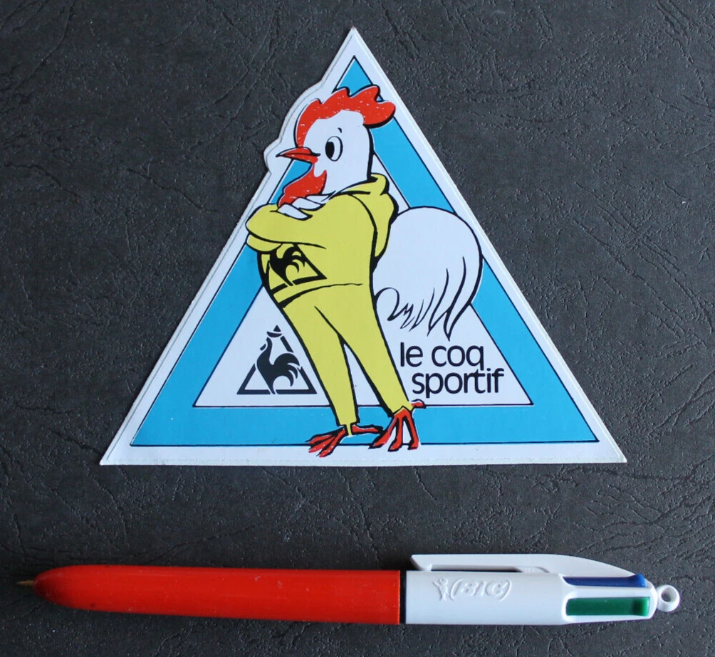 Autocollant Vintage Le Coq Sportif Made In France - Années 80 - Original - Italie