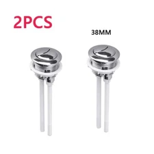 2PCS 38MM Toilet Tank Accessories Double Flush Button Closestool Tank Valve Lid