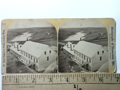 Thomaston Maine State Prison House Stereoview Antique c1860s Y17821 CREASE