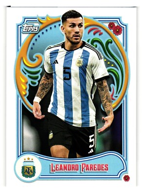 Topps Argentina Fileteado 2023 Card Leandro Paredes