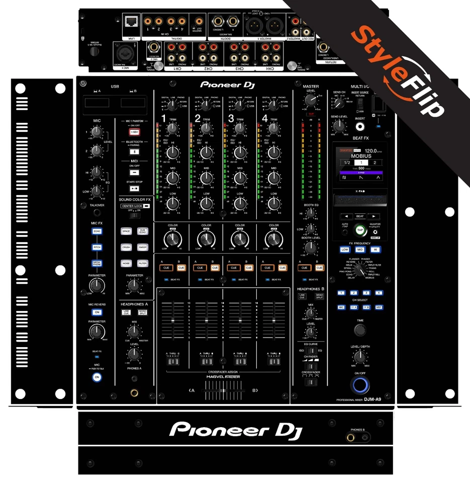 Pioneer DJM-A9 Skin | Color Black | Protective Decal | StyleFlip Skins