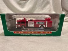 1999 Hess Miniature Mini Fire Truck 2nd in Series New in Box Mint