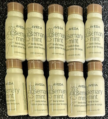 (10 Pack)  AVEDA Rosemary Mint BODY LOTION 0.75 oz Travel Size NEW Lot