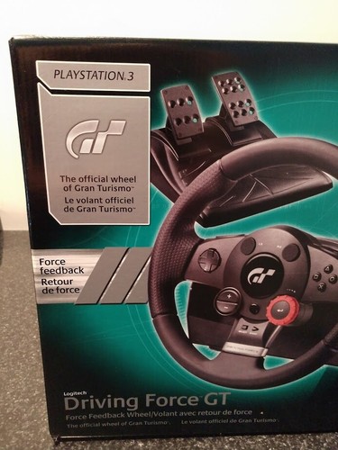 New Logitech GT Driving Force GT Racing Steering Wheel w/ shift & Pedals PS3 PC - Picture 5 of 12