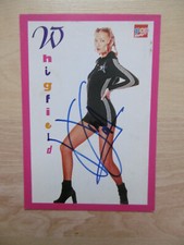 Whigfield Autogramm signed 10x14 cm Popcorn -Postkarte