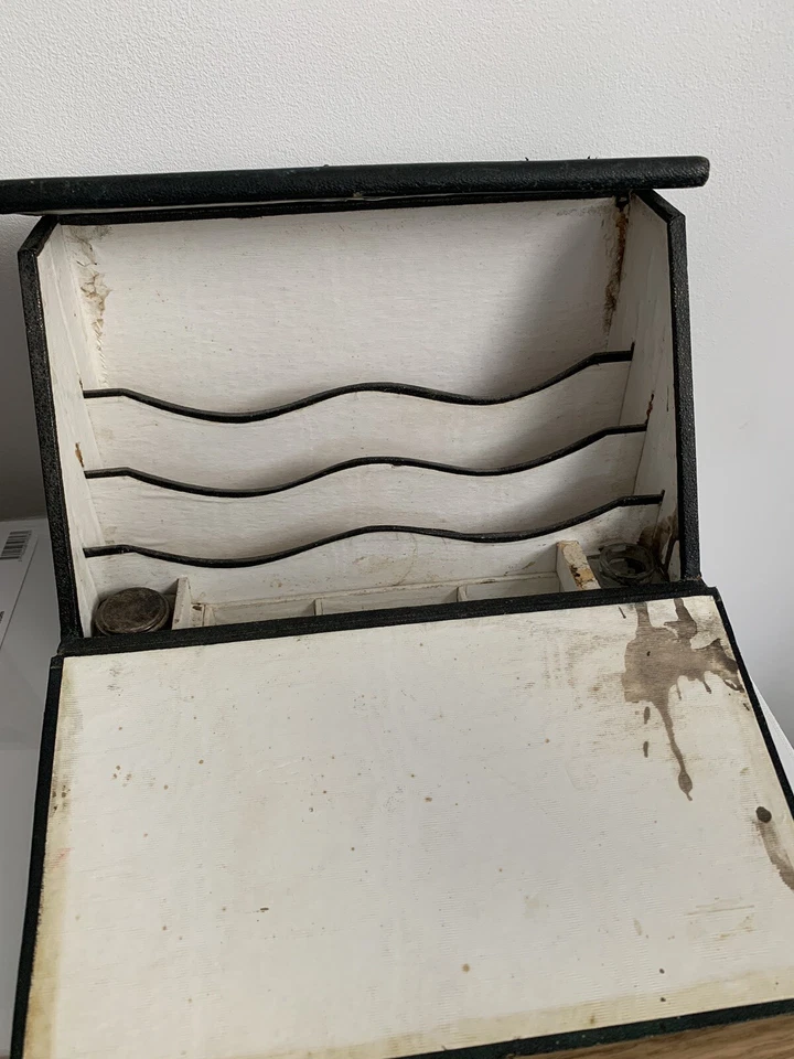 Ancien écritoire papeterie 19eme antique boite Napoleon III - Photo 3/4