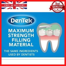 Dentek Strong Teeth Tooth Repair Temporary Dental Cement Cavity Filling Kit Home