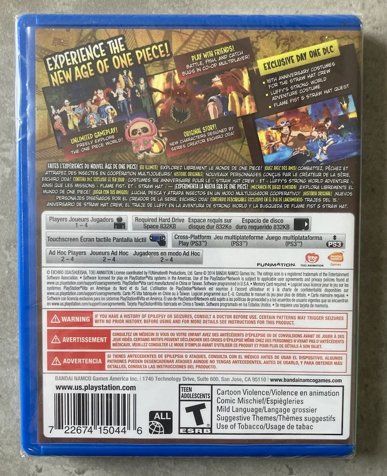 One Piece Unlimited World Red - For Sony PS Vita. New And Sealed - Image 2 of 4