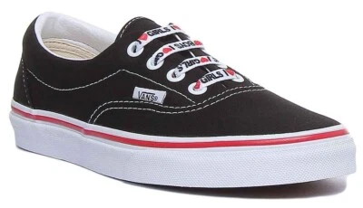 VANS CLASSIC Era I Coeur Classique Baskets à Lacets Noir Blanc Femmes UK 3 - - Photo 1/4