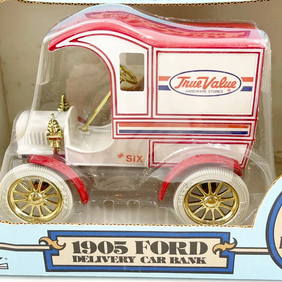 Banco de coche de entrega Ford ERTL 1905 1987 sellado de colección metal fundido a presión 1:25 valor real Foto 3 de 4