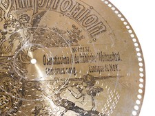 O du fröhliche 33,6cm Symphonion Platte Spieldose christmas music disc 13 1/4"