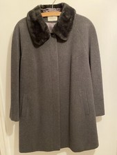 Vintage - Eastex - Jacket/coat - Uk20 - Dark Grey - Detachable Fur Collar