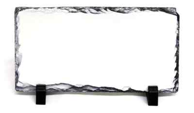 20.2/14.7/ 2.7 RECTANGLE SUBLIMATION ROCK SLATE PRINTABLE WHITE SH-03