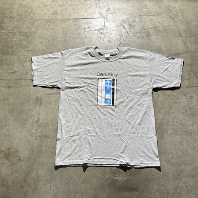 Late 90s - Early 2000s Berkeley Card Shirt Men s Size XL Gray 