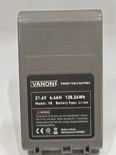 Vanon V8 Power Tool Battery 21.6V 6.4Ah Li-Ion - Good Condition - Zdjęcie 5 z 7