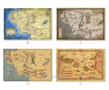 The Lord of the Rings Map Themed Playmat Mouse pad Computer Desk Mat