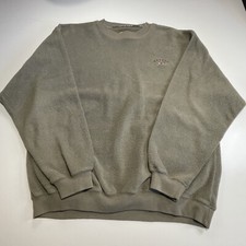 Maglione Felpa Vintage GEAR per Sport Adulto L Tan Wabash College Y2K