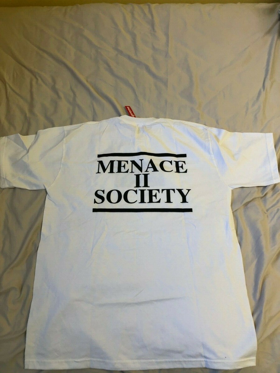 【新品未使用】Supreme MENACE II SOCIETY Tシャツ SUPREME MENACE 2 SOCIETY TEE SHIRT XL WHITE RARE NEW with
