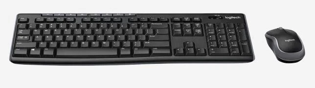 Logitech MK270 Wireless Mouse Keyboard Combo UK Black 8 Multimedia Keys QWERTY - Image 3 of 4