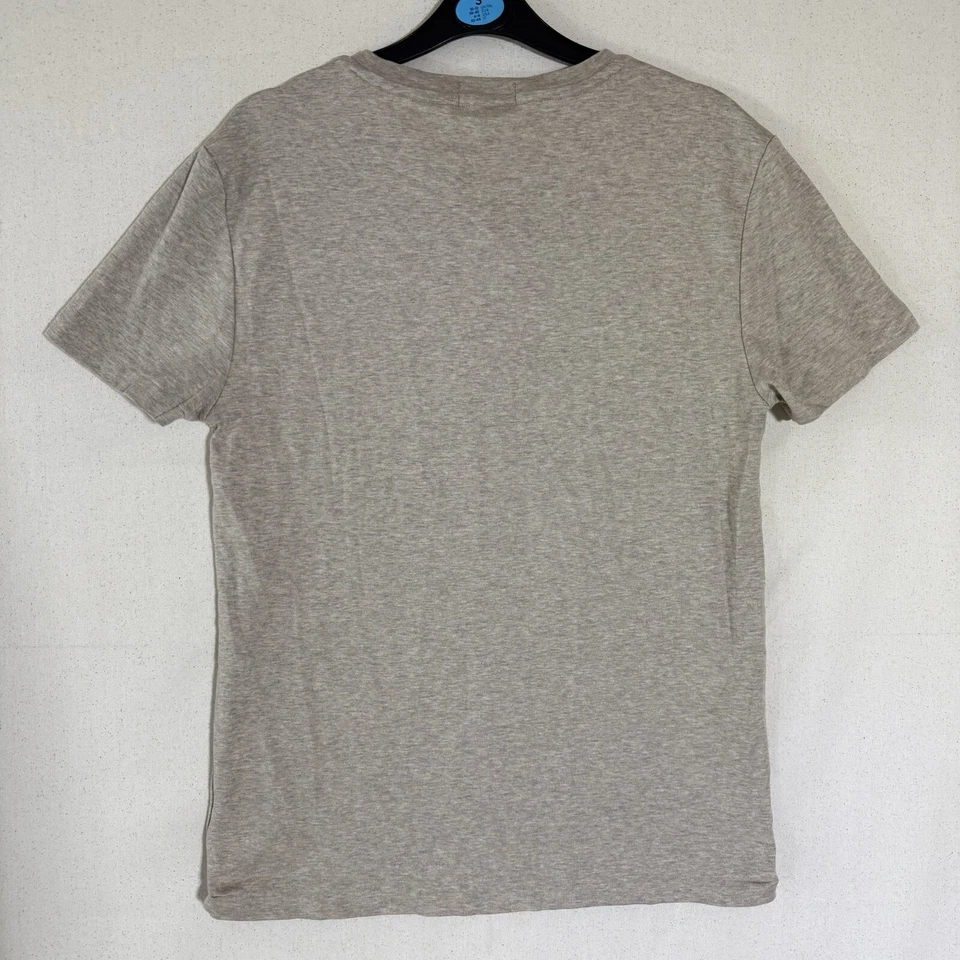 Camiseta Polo Ralph Lauren Para Hombre Mediana Personalizada Calce Ajustado Beige Foto 2 de 4