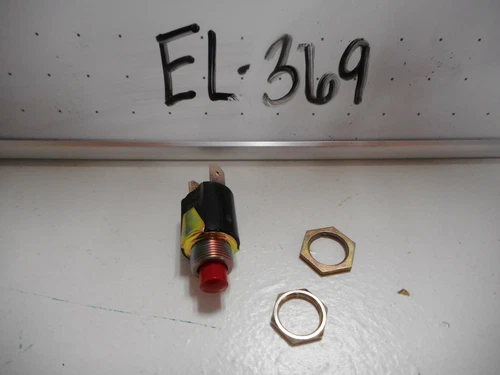 NOS EATON 8411K13 PUSHBUTTON SWITCH RED BUTTON RATROD MOMENTARY SPST-NO