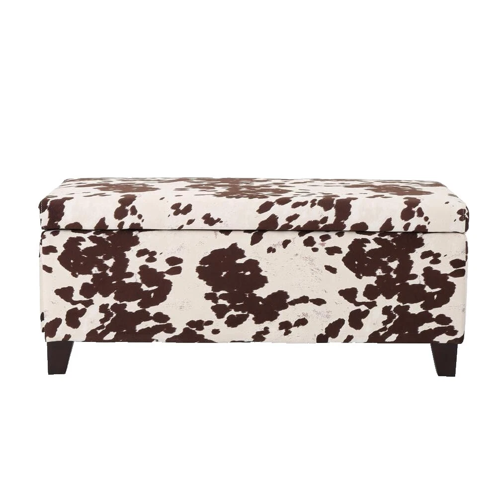 Almacenamiento de dormitorio blanca otomanos