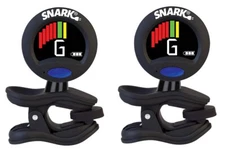 Snark Rechargeable Clip-On Tuner 2 Pack High Precision Tuning No Batteries