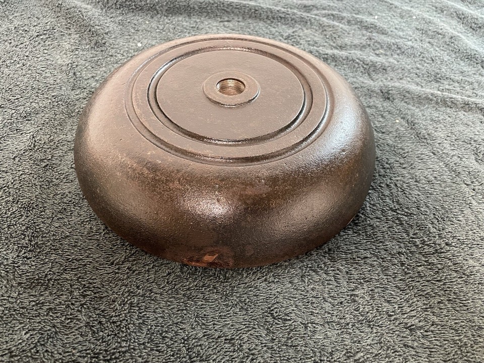 Vintage Cast Iron 10” Microphone Stand Base eBay