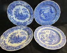 7 SPODE BLUE ROOM 10 1/2" DINNER PLATES
