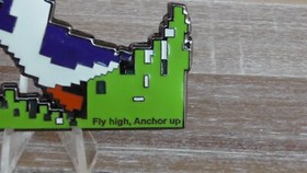 USN Nintendo NES Duck Hunt Duck Fly High Anchor Up CPO Challenge Coin #126Y