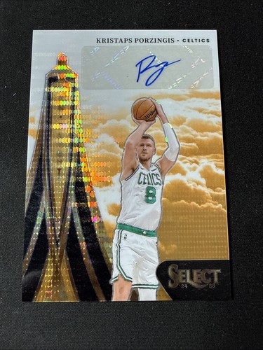 Kristaps Porzingis | 2024-25 Select FOTL | In Flight Auto | Orange Pulsar /30