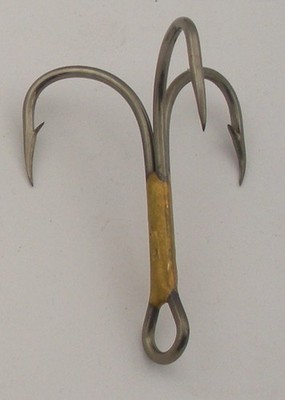 Eagle Claw 374F #3/0  50Ct 2X Bronze Treble Hooks