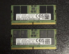 Samsung 32GB 2x16GB DDR5 5600 SODIMM Laptop RAM PC5 5600
