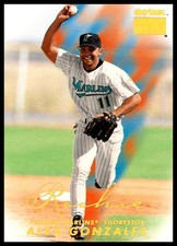 1999 SkyBox Premium Rookie #272 Alex Gonzalez Marlins SS Gold Script Card RC. rookie card picture