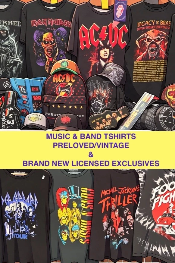 🎶 Music|Band TSHIRTS - VINTAGE & NEW RAMMSTEIN IRON MAIDEN KORN MCR