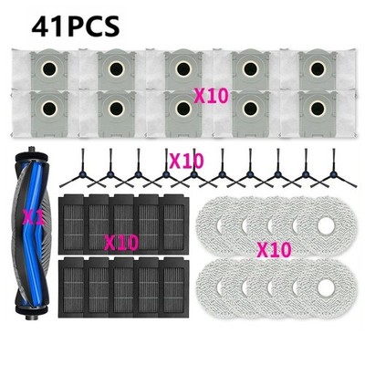 Roller Brush For Ecovacs T50 MAX Pro Omni Robot Vacuum Filter Mop Pad Dust Bag