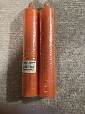 2 Orange Magic Light Jumbo Candles, Manufactured in  Dominican Republic. 