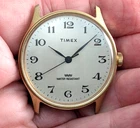 1980s TIMEX Marlin WR Gold Tone Vintage Men’s 33mm Mechanical Watch PARTS REPAIR