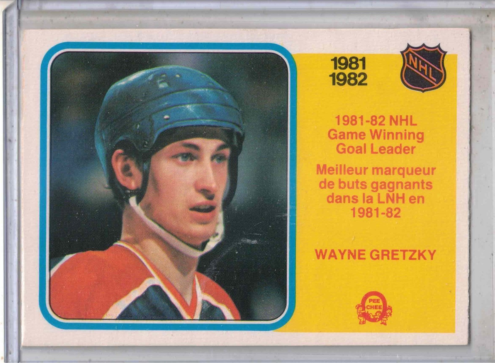 1982-83 OPC O-Pee-Chee NHL hockey Wayne Gretzky GWG Leader card #242 NM OILERS