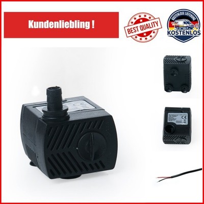 edi-tronic 12V Wasserpumpe 3W 260l/h Tauchpumpe für Garten Teich