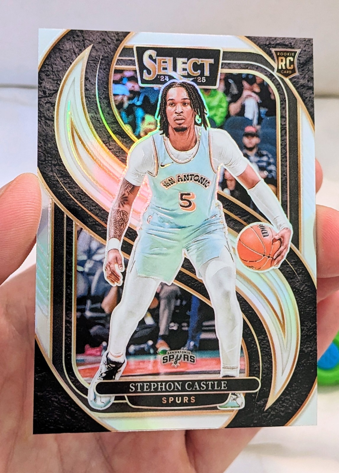2024-25 Select Stephon Castle #175 RC Premier Level Silver Prizm; Centered 💎